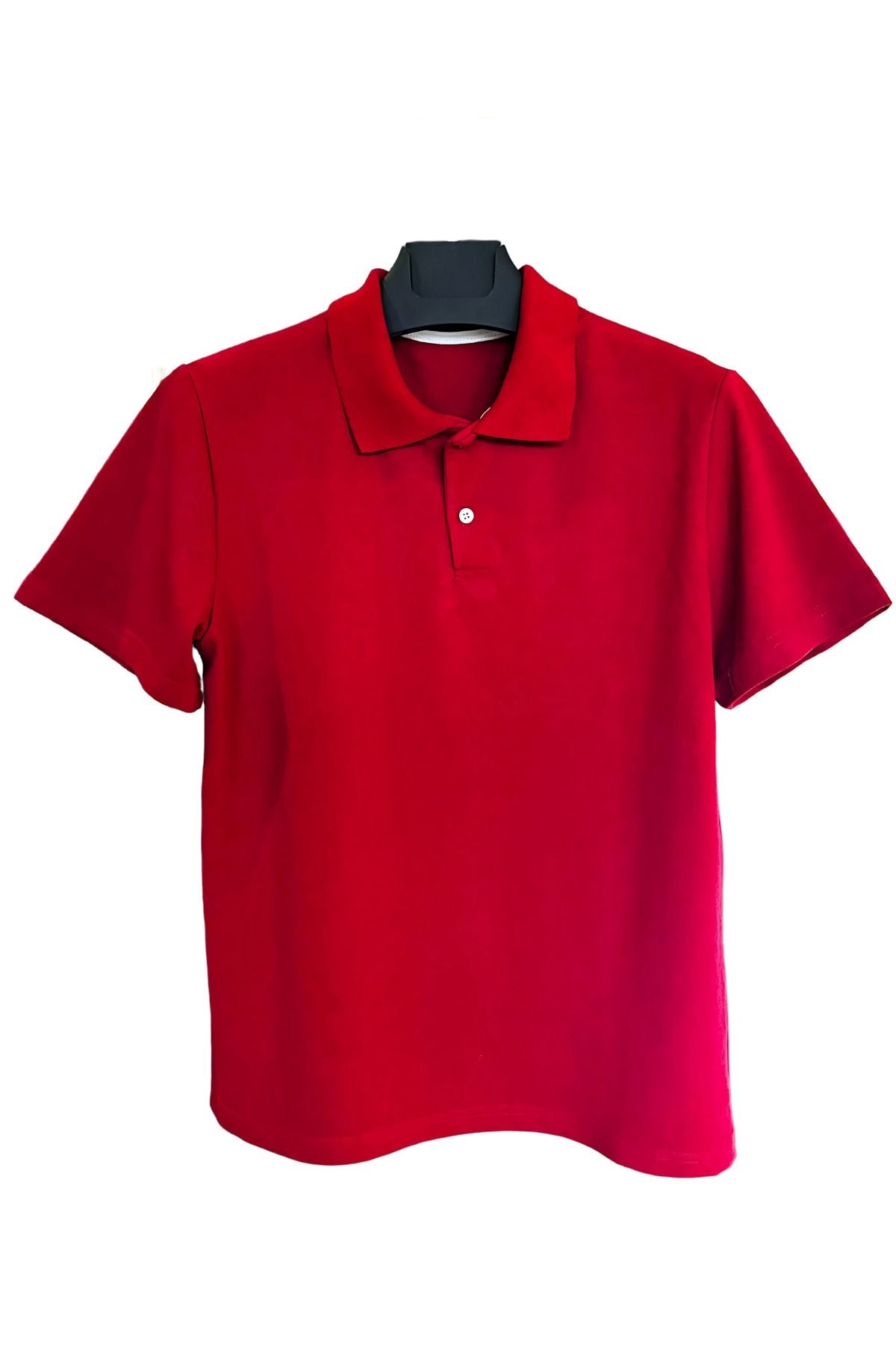 Erkek Slim Fit Dar Kesim Pamuklu Yumuşak Doku Nefes Alan Kumaş Polo Yaka Tişört