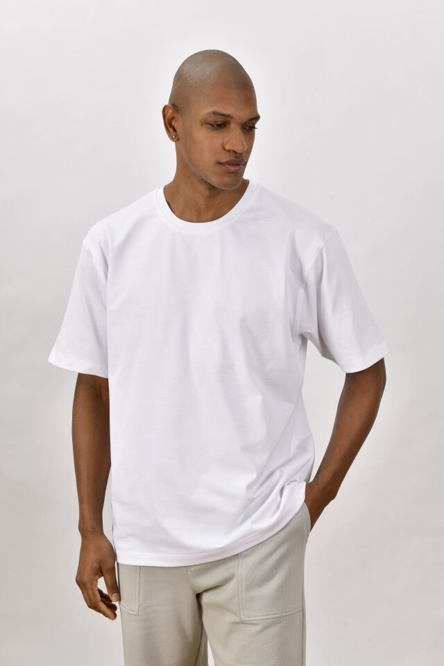Estado Originals Oversize Tişört Beyaz