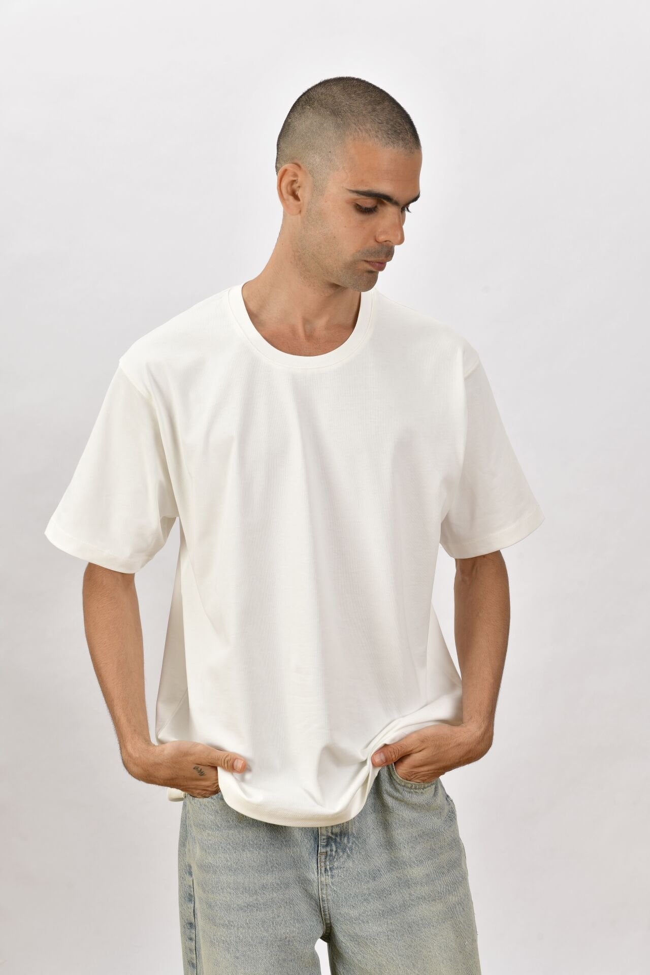 Estado Originals Oversize Tişört Ekru