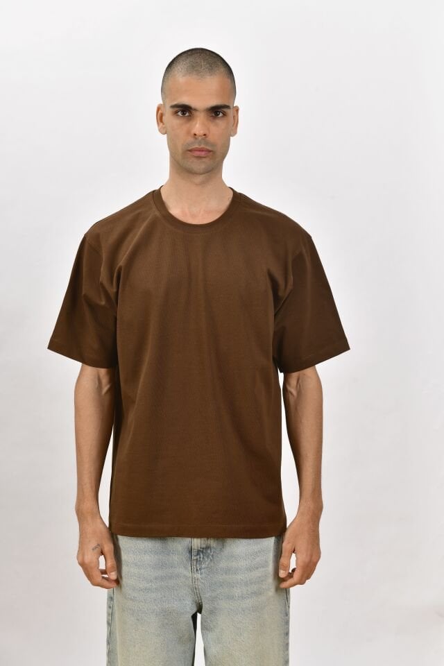 Estado Originals Oversize Tişört Kahverengi
