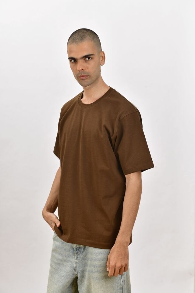 Estado Originals Oversize Tişört Kahverengi