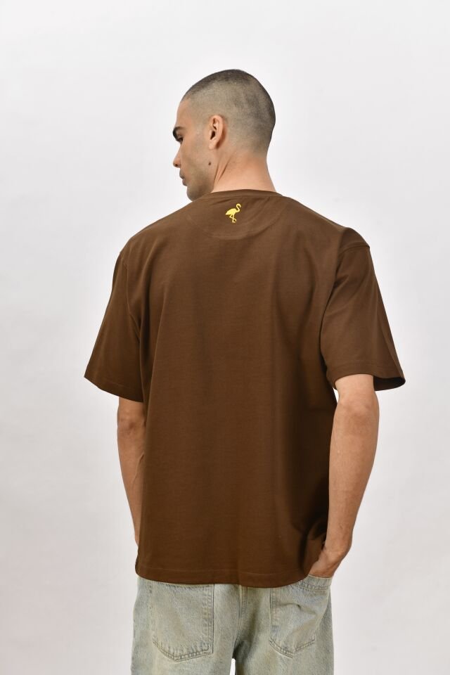 Estado Originals Oversize Tişört Kahverengi