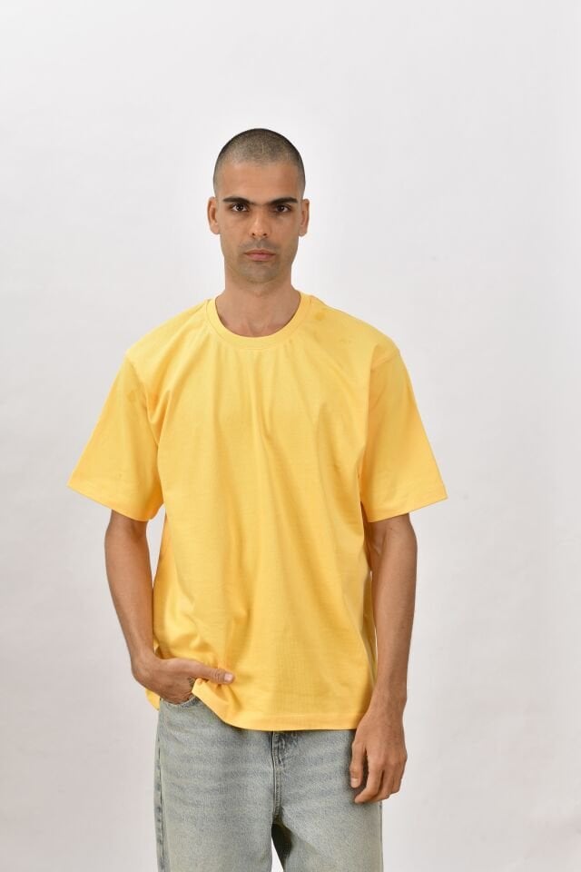 Estado Originals Oversize Tişört Pastel Sarı
