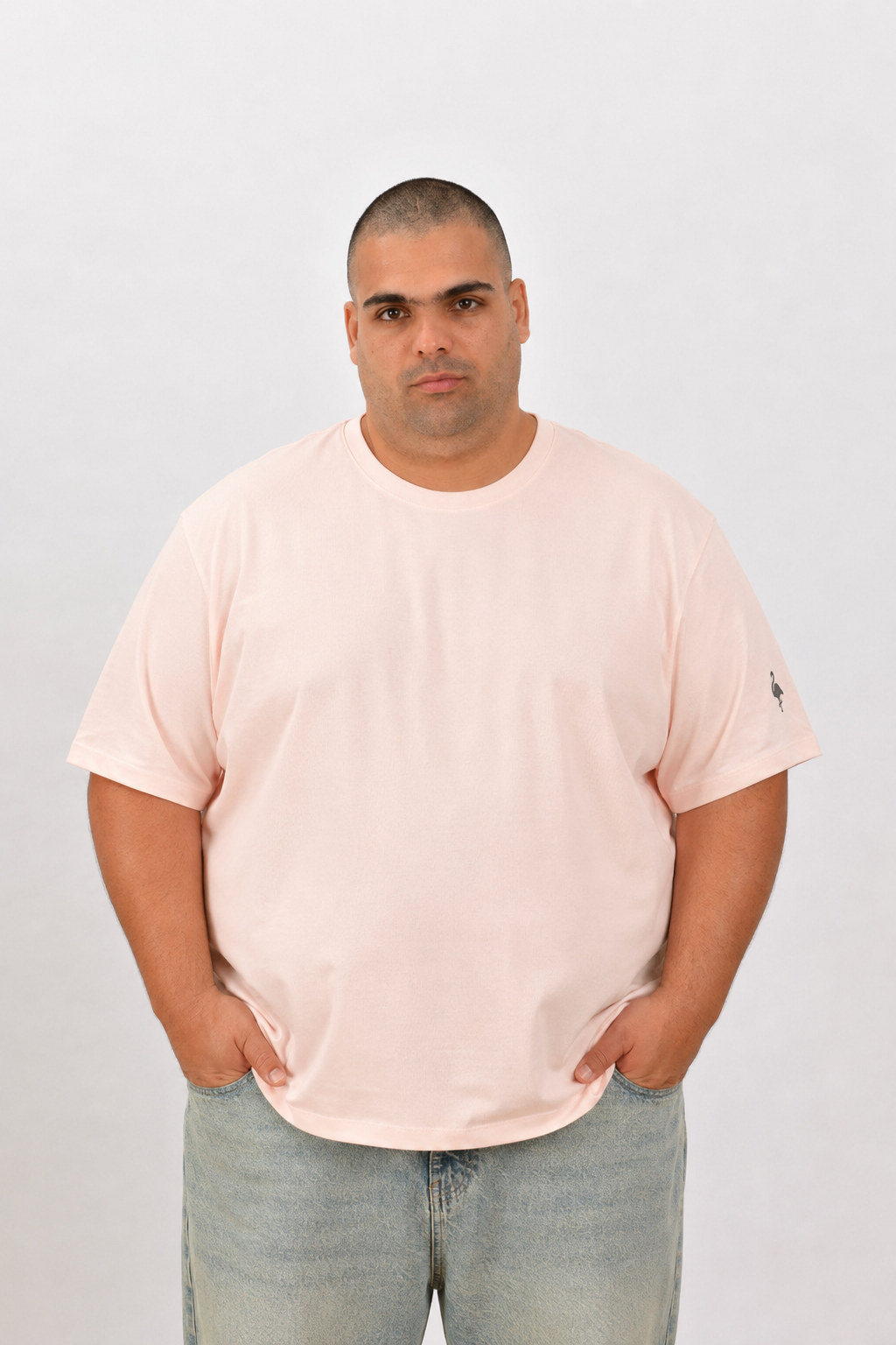 Estado Originals Büyük Beden Tişört Pudra Pembe