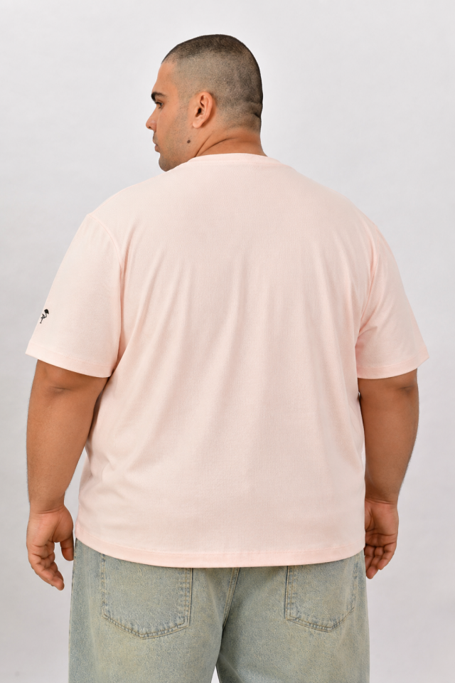 Estado Originals Büyük Beden Tişört Pudra Pembe