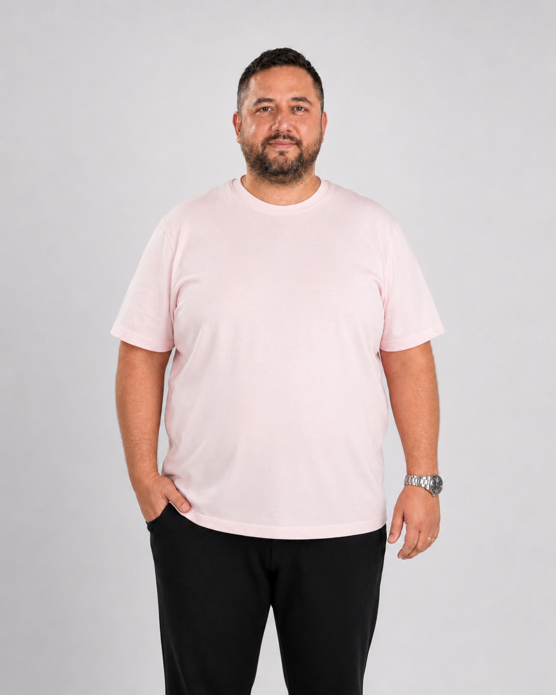Estado Originals Büyük Beden Tişört Pudra Pembe
