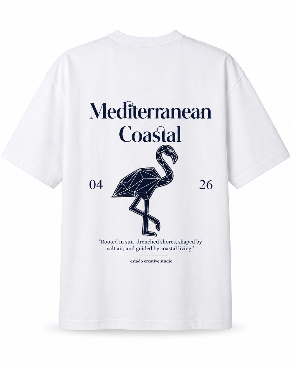 Estado Originals Mediterranean Coastal Oversize Tişört Beyaz