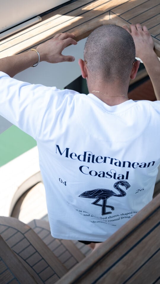 Estado Originals Mediterranean Coastal Oversize Tişört Beyaz