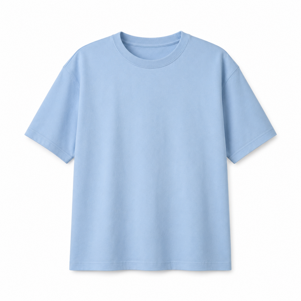 Estado Originals Mediterranean Coastal Oversize Tişört Soft Mavi