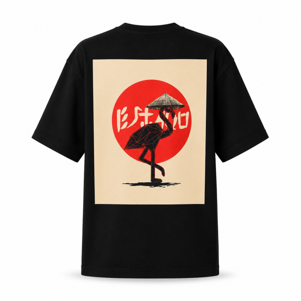 Estado Originals Asian Sunset Oversize Tişört Siyah